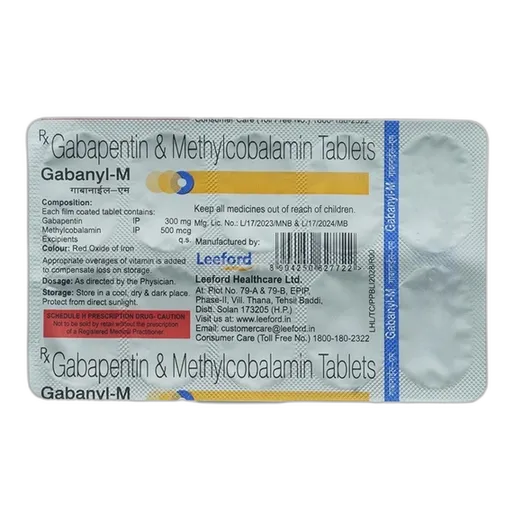 gabanyl m tablet 10's